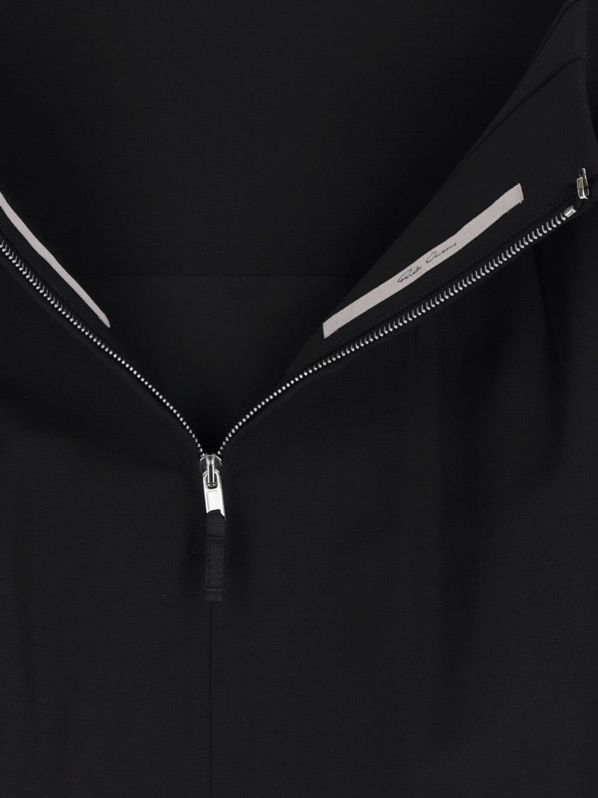 Rick Owens Maxi Wool Skirt – Black