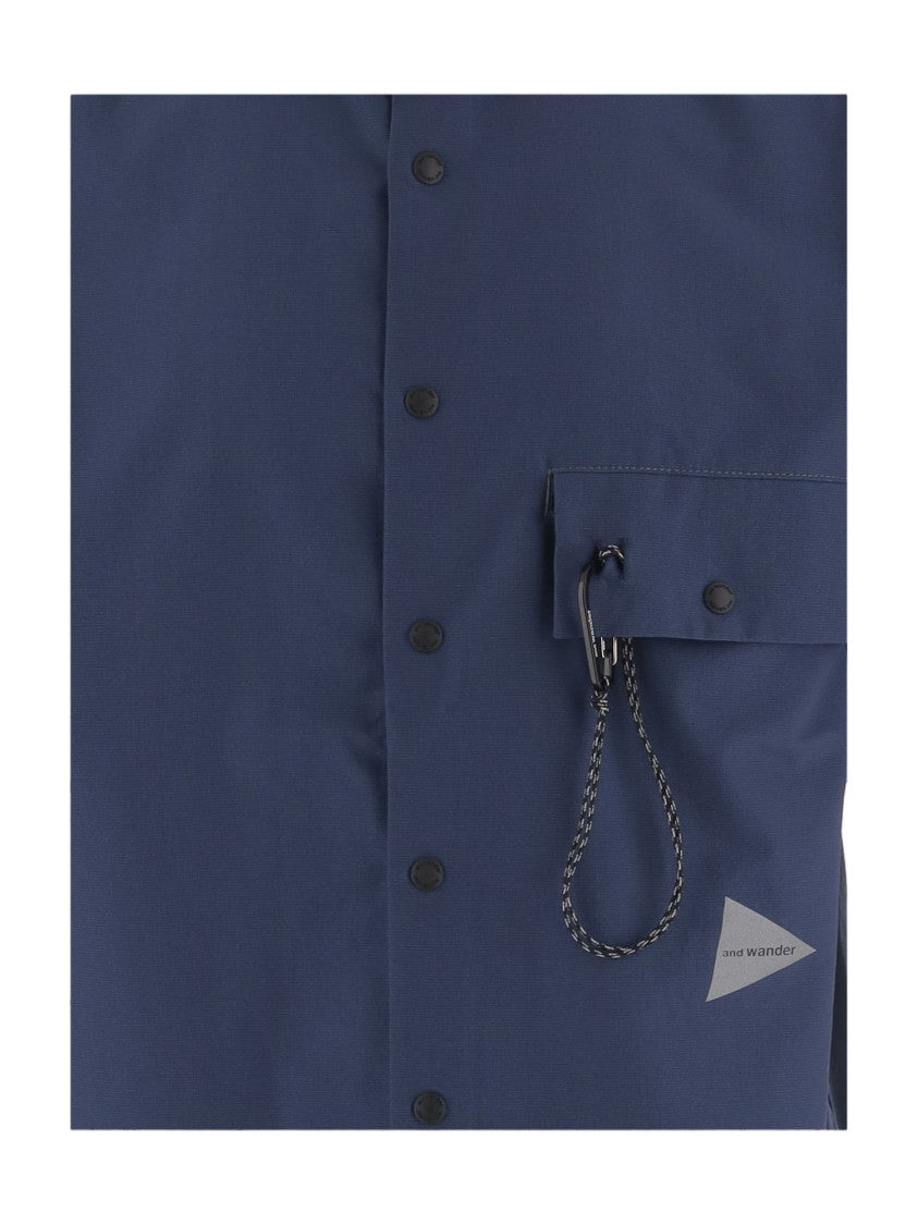 And Wander Nylon Shirt With Patch Pocket