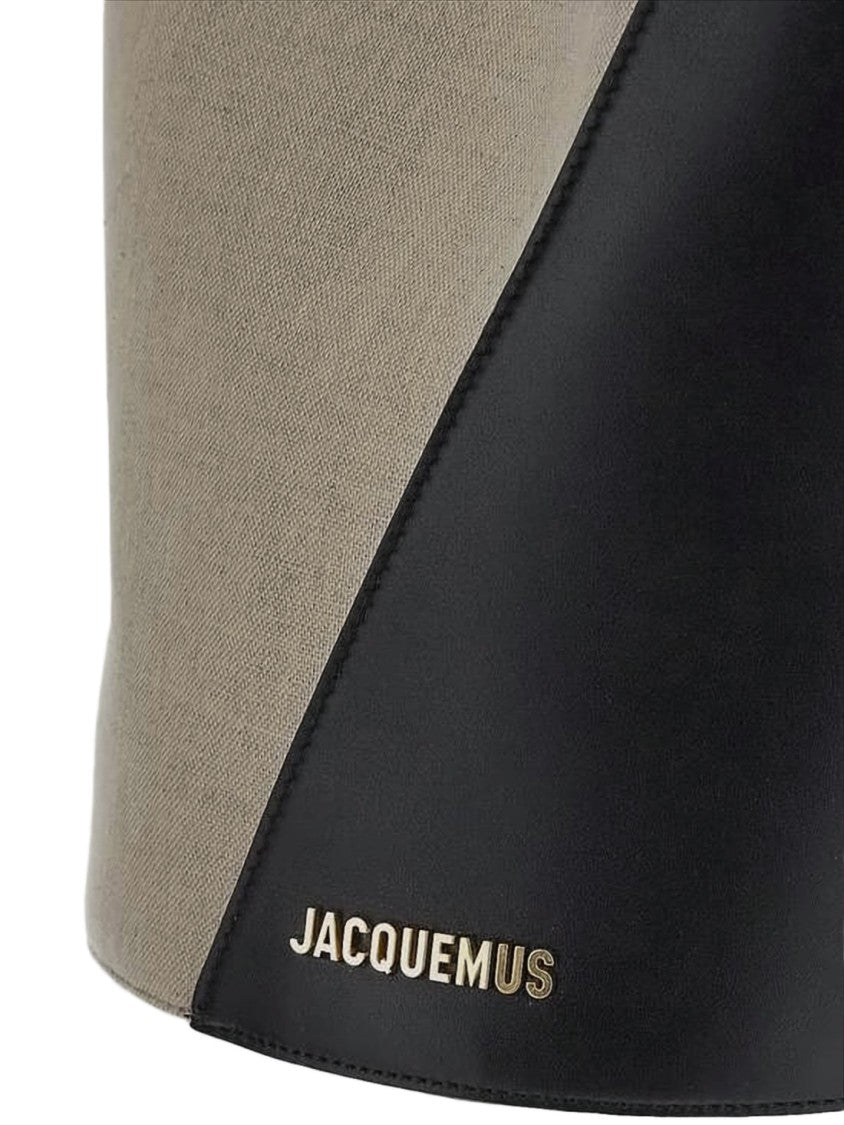 Jacquemus Asymmetrical Black Leather