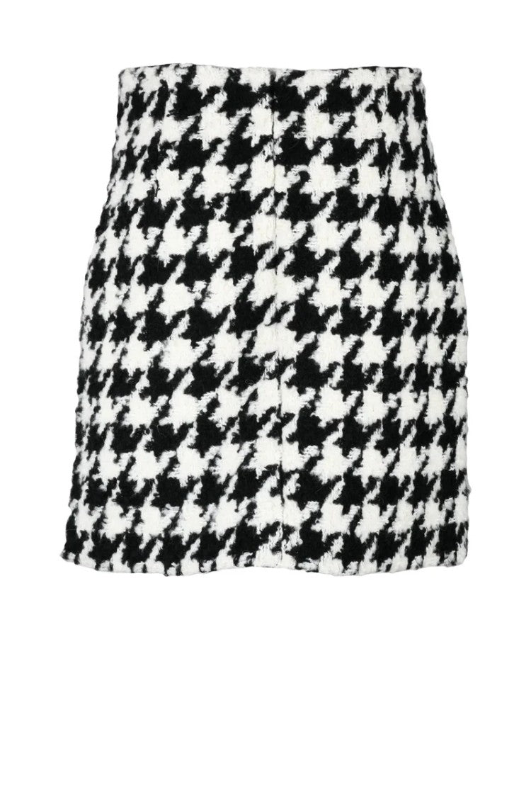 Nina Ricci Wool Blend Skirt - White/Black