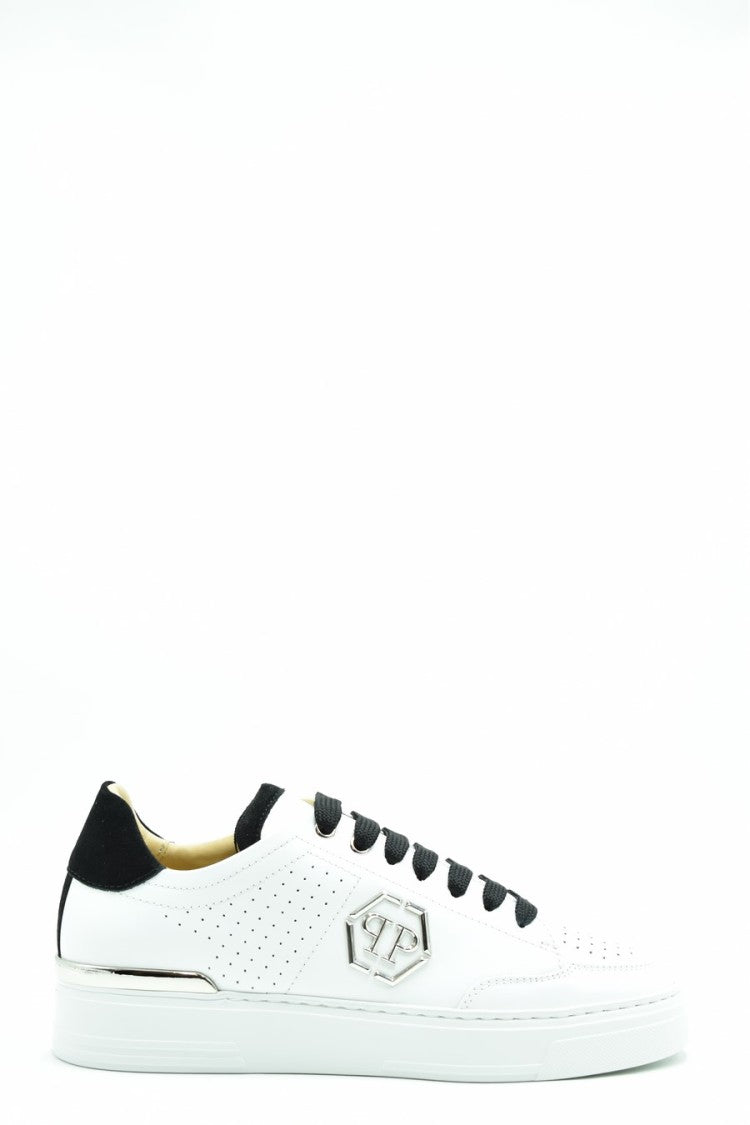 Philipp Plein Multicolor Leather Contrast-Heel Sneaker