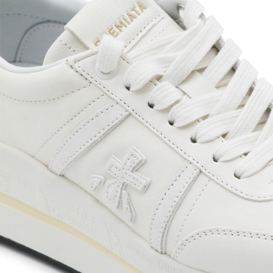 Premiata White Leather Bethcoin Sneakers