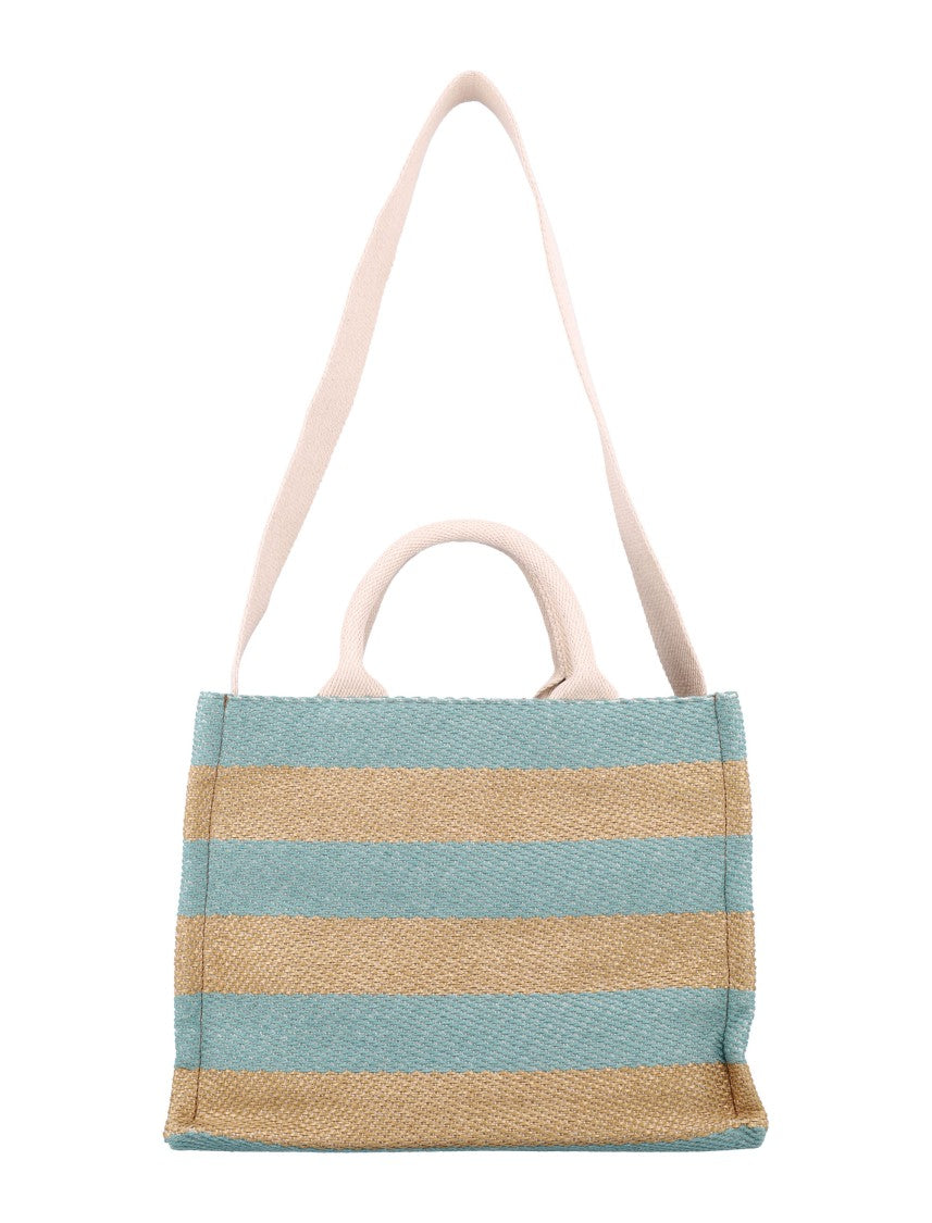 Marni Raffia-Effect Small Tote Bag