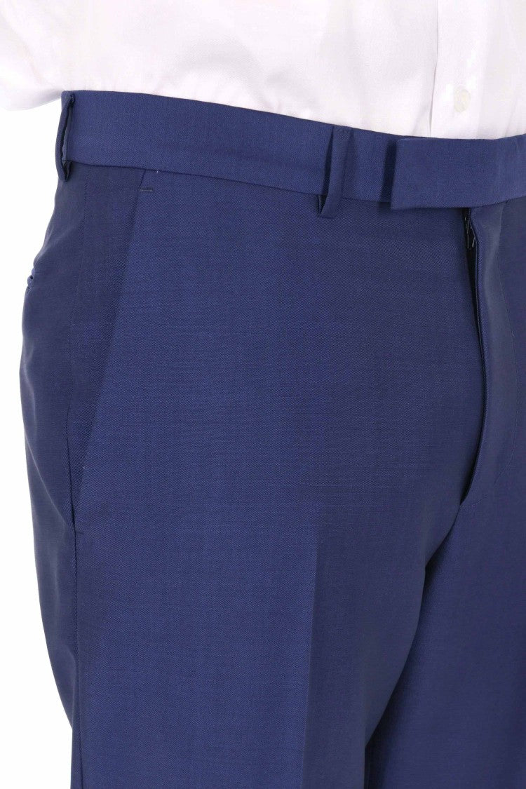 Zegna Structured Deep Blue Wool-Mohair Two-Piece Suit