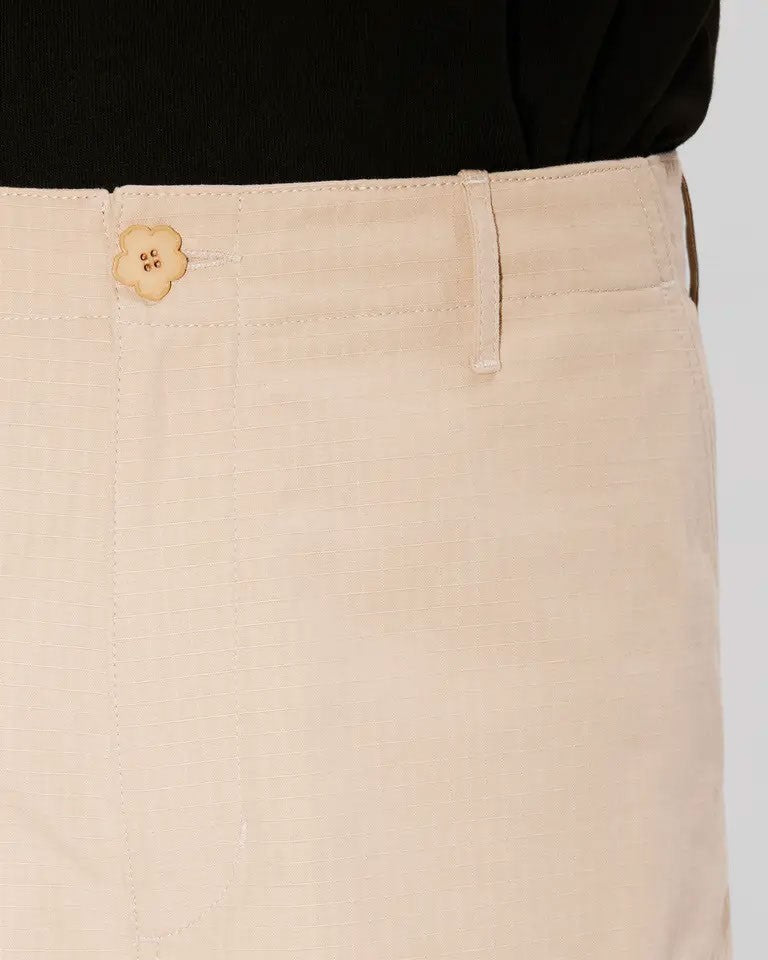 Kenzo Relaxed Fit Beige Cargo Workwear Pants
