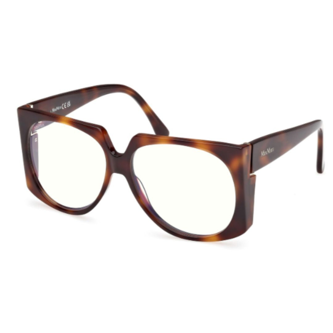 Max Mara Mm5181-B Oversized Square Frame Tortoiseshell Eyeglasses
