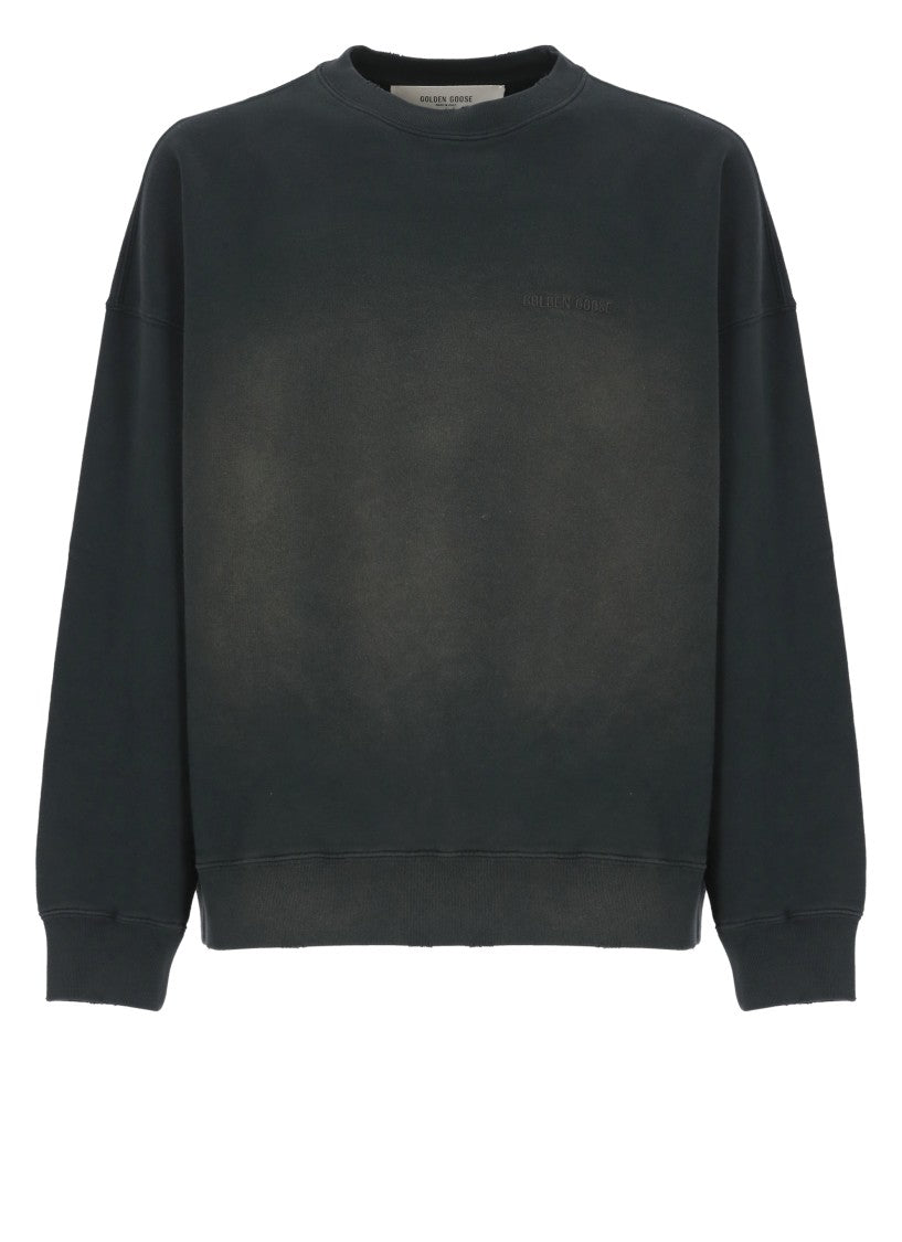 Golden Goose Faded Black Cotton Sweatshirt