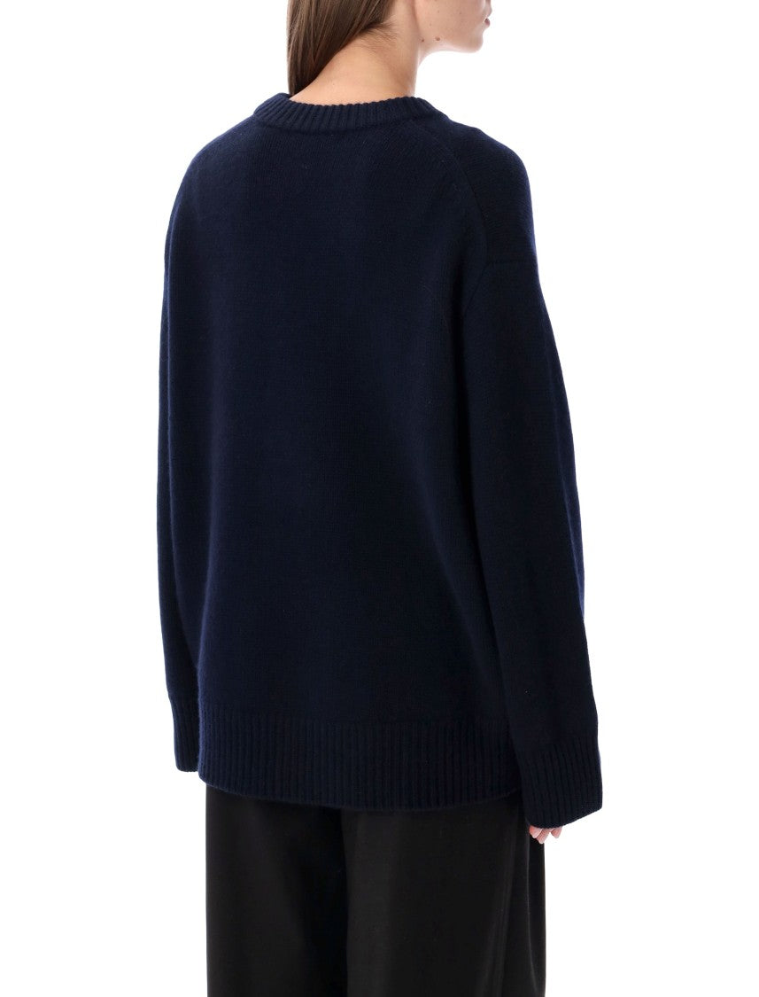 Lisa Yang Noor Relaxed-Fit Ribbed Crewneck Sweater