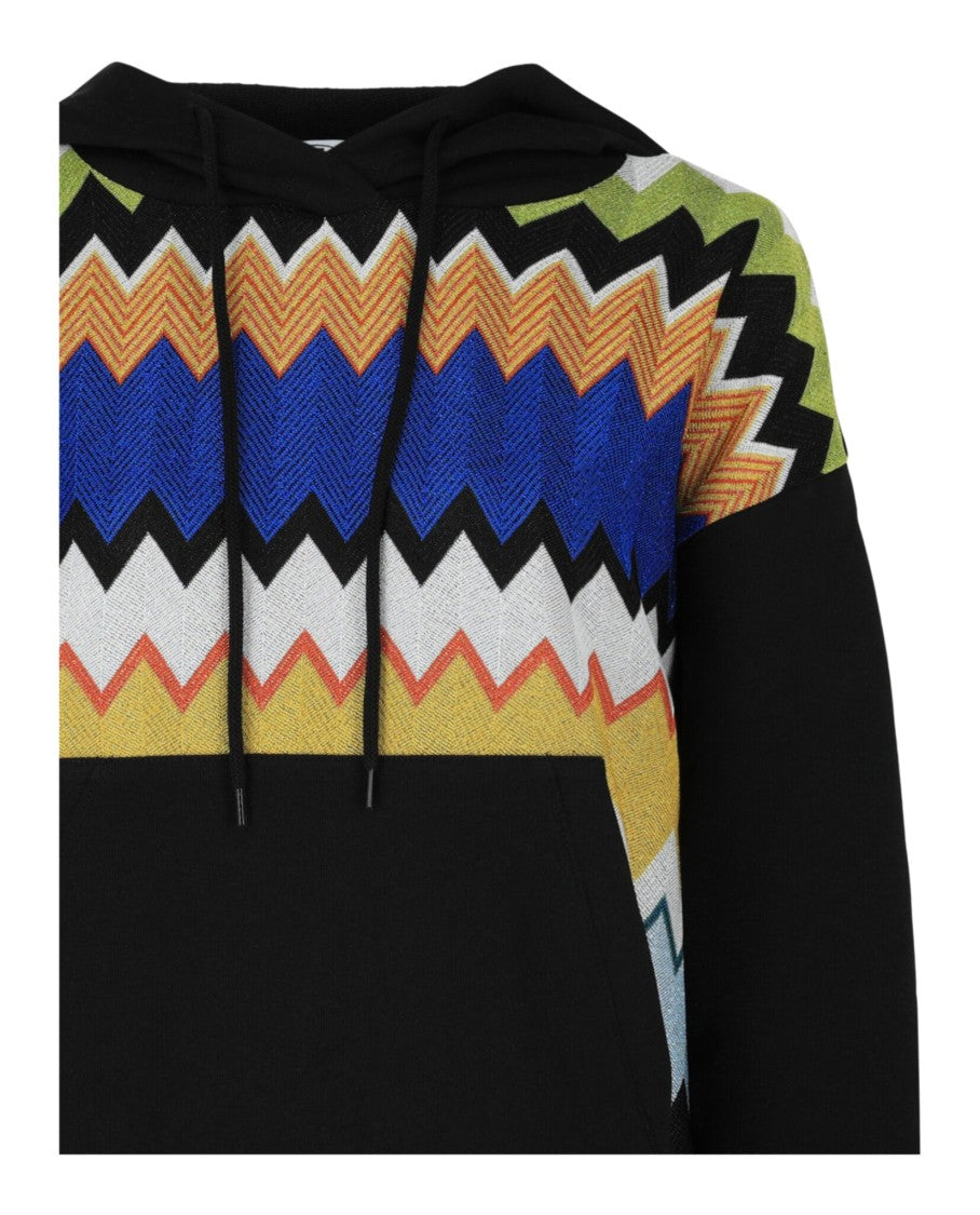 M Missoni Metallic Chevron Hoodie