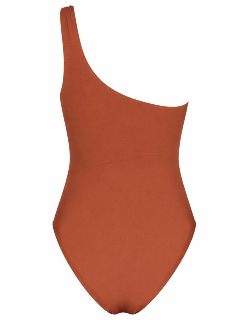 Lido Orange Ventinove Asymmetrical One-Piece Swimsuit