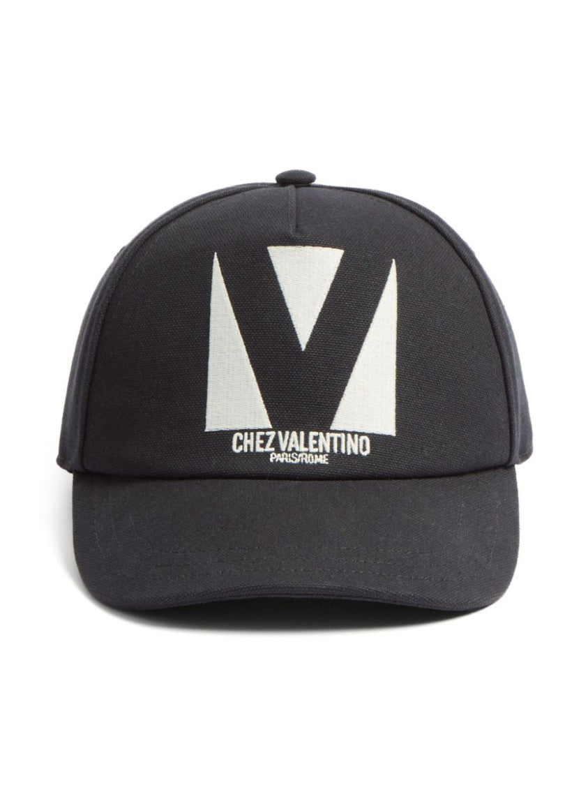 Valentino Garavani Valentino Garavani Black Cotton Cap