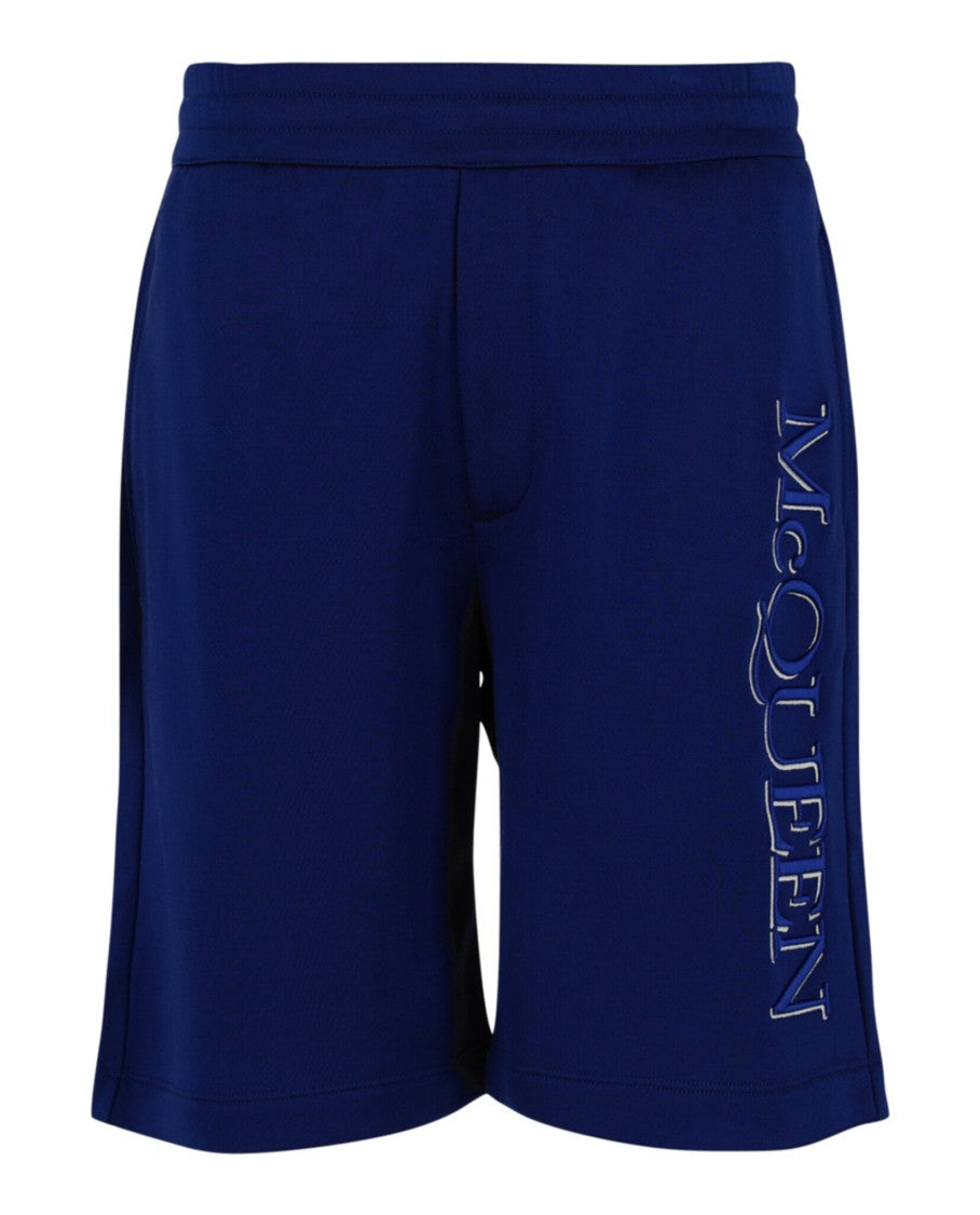 Alexander Mcqueen Logo Embroidered Track Shorts