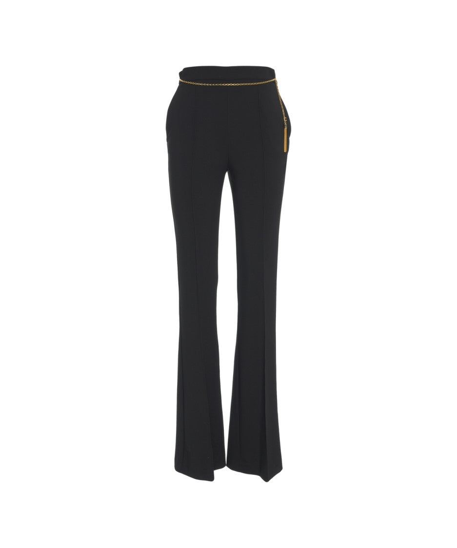 Elisabetta Franchi Trousers With Chain Detail