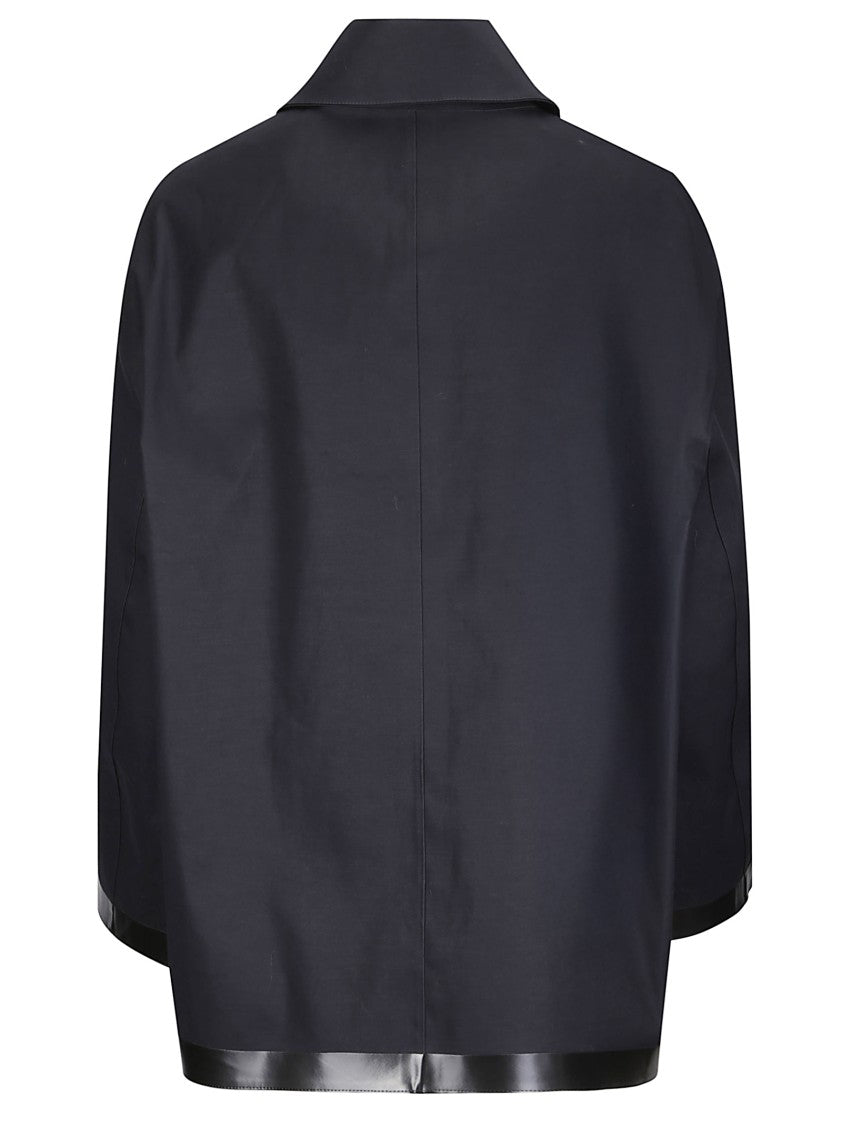 Studio Nicholson Bonded Short Mac With Structured Silhouette And Classic Elements