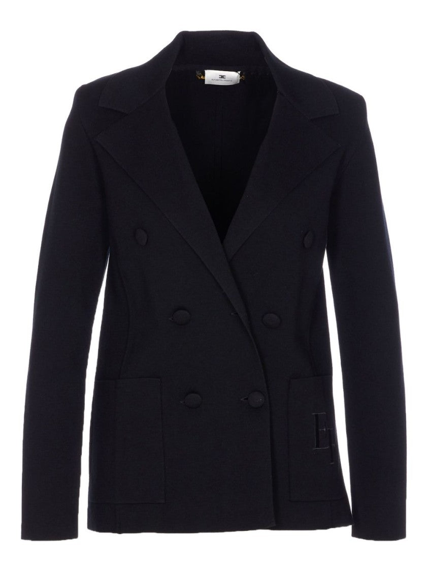 Elisabetta Franchi Tailored Double-Breasted Jacket With Structured Silhouette