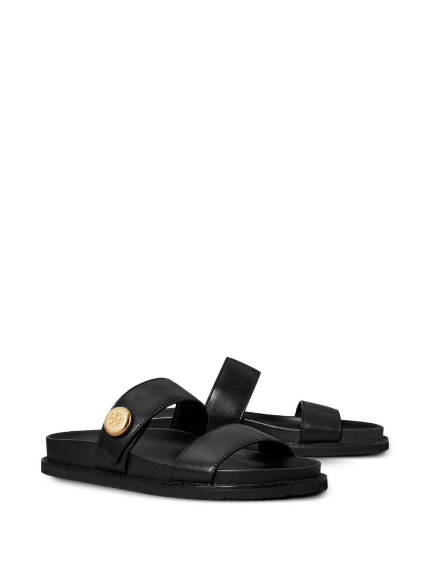 Tory Burch Black Leather Flats