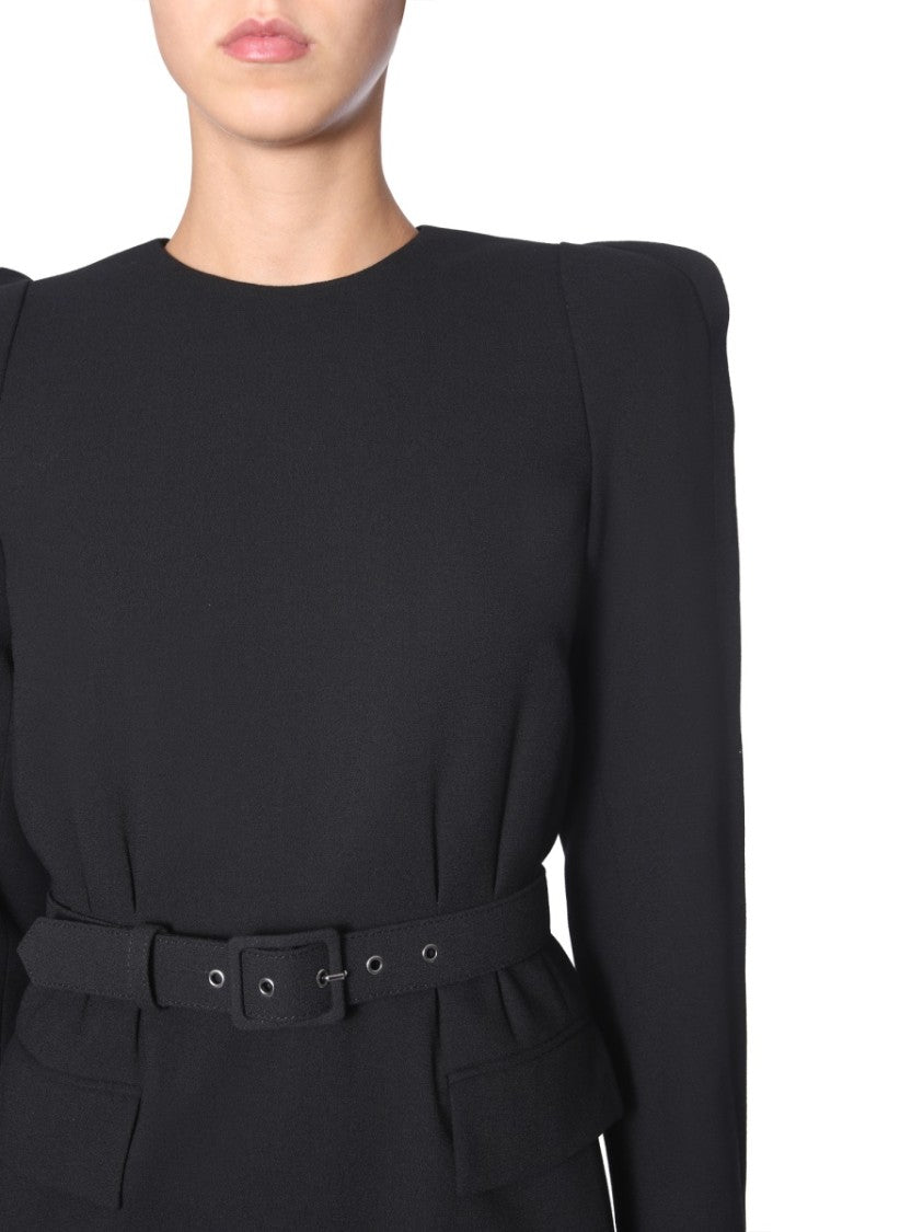 Givenchy Structured Mini Dress With Matching Belt