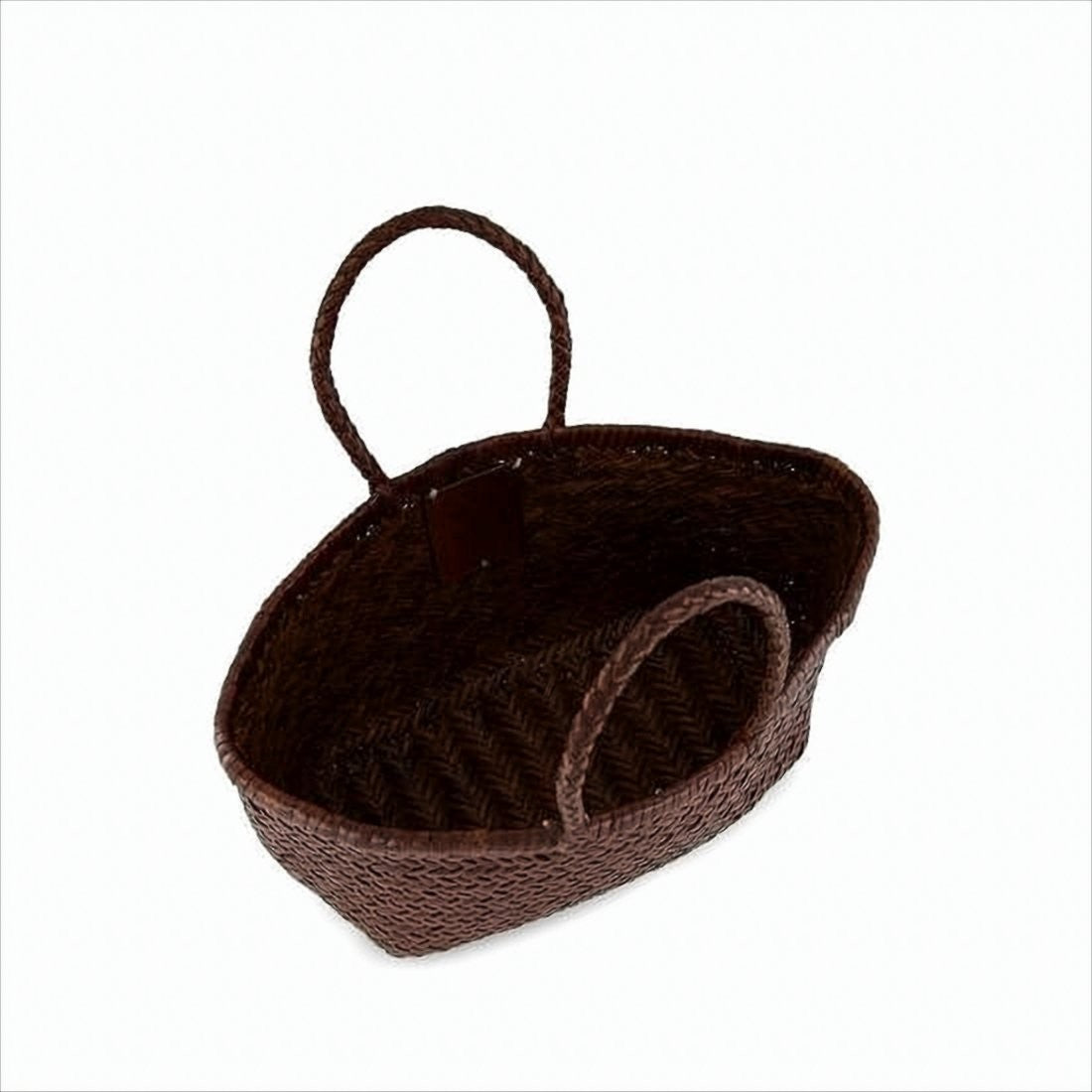 Dragon Diffusion Woven Buffalo Leather Tote With Braided Handles