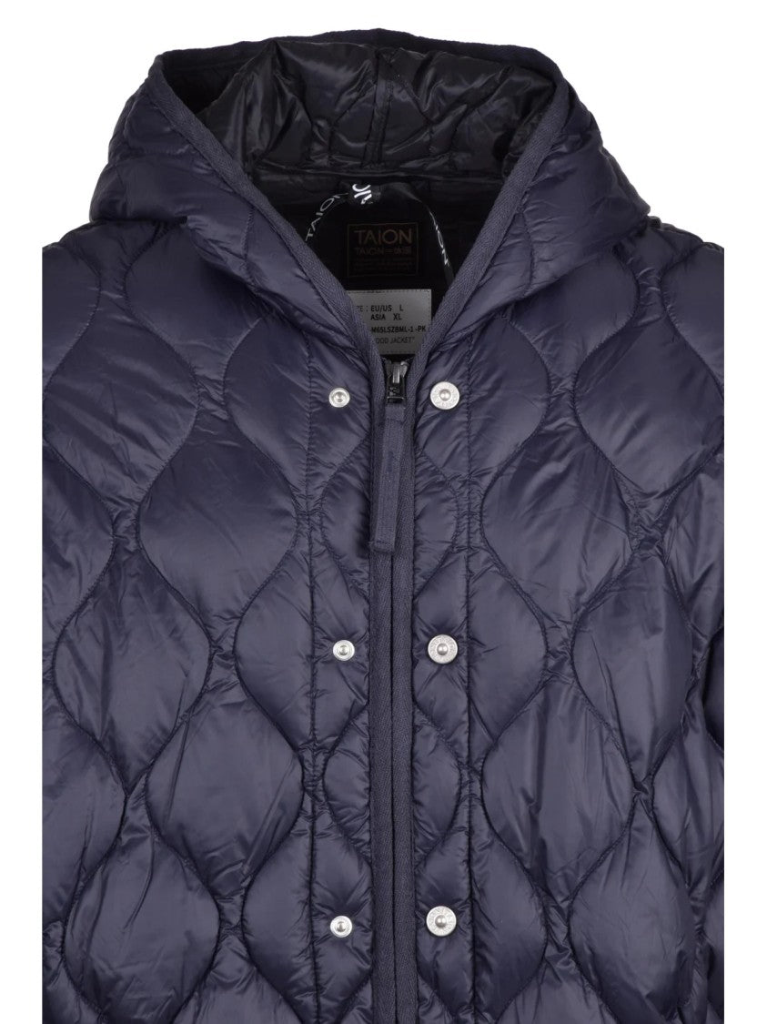 Taion Nylon Zip Down Jacket
