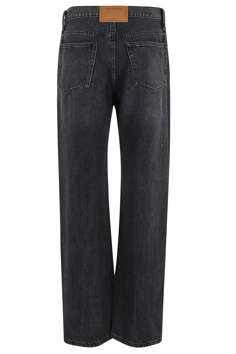 Alexander Wang Ez Slouch Logo Cut Out Embroidery