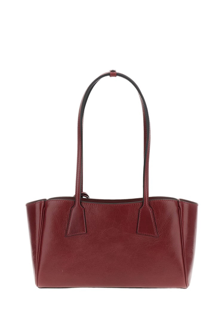 Hidesins Red Shopper S Brushed Leather Shoulder Bag