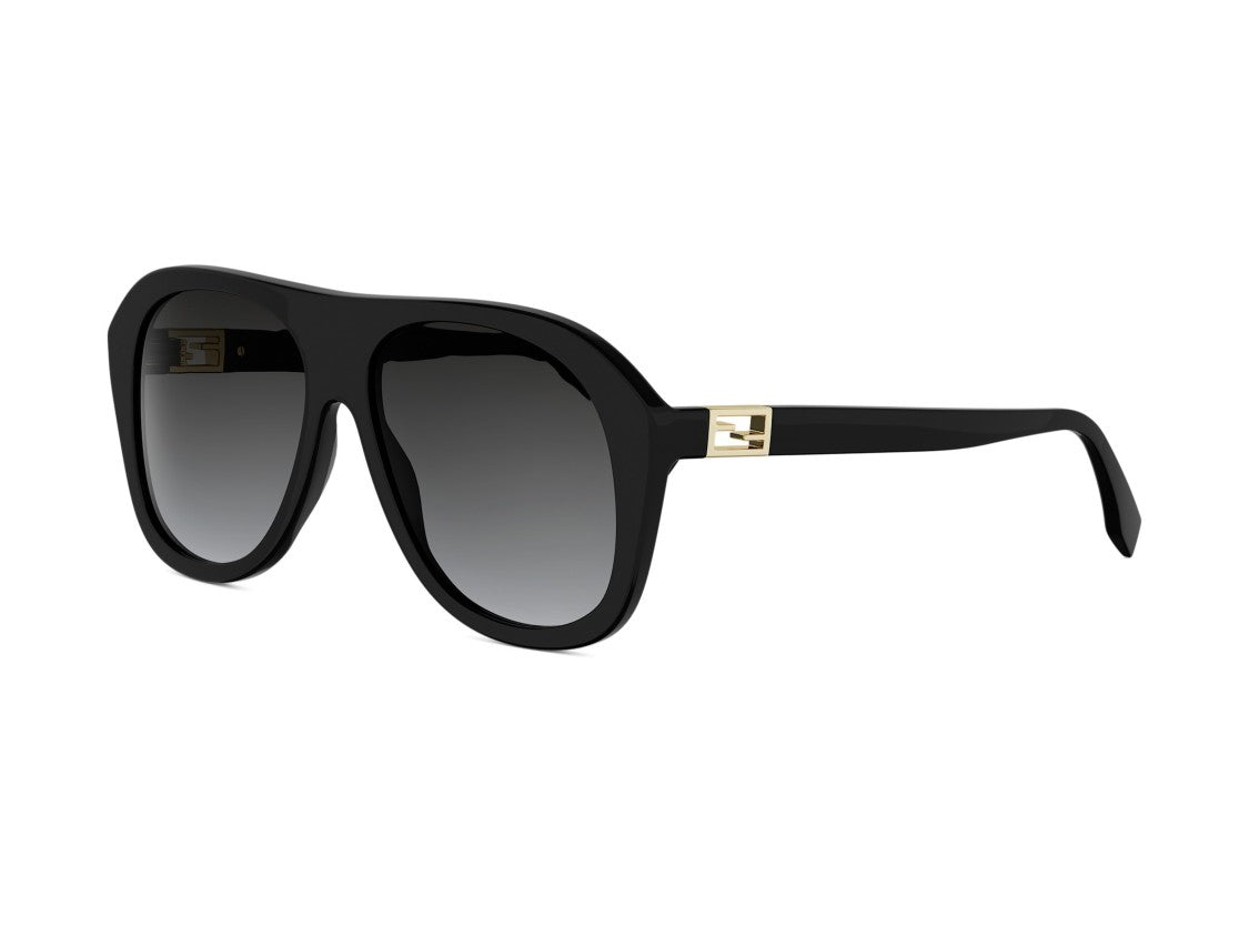 Fendi Gold Fe40223i Oversized Square Sunglasses