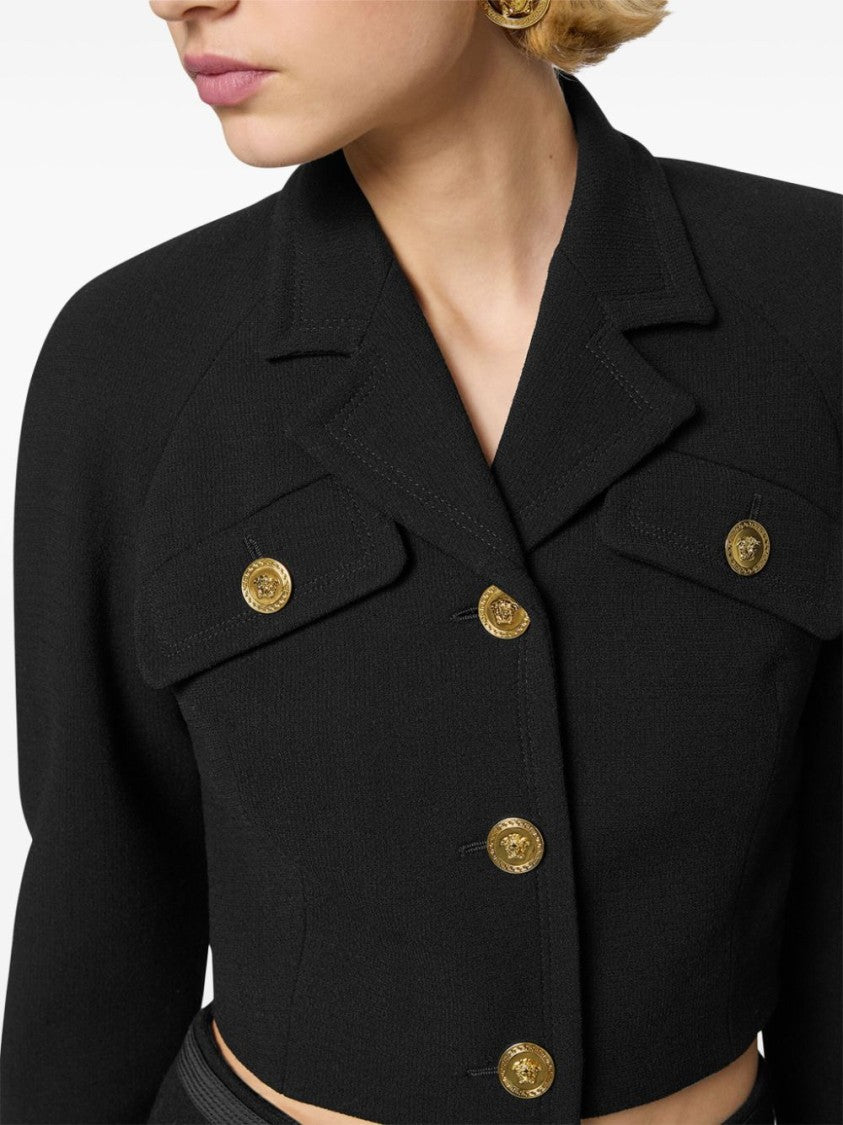 Versace Cropped Black Jacket