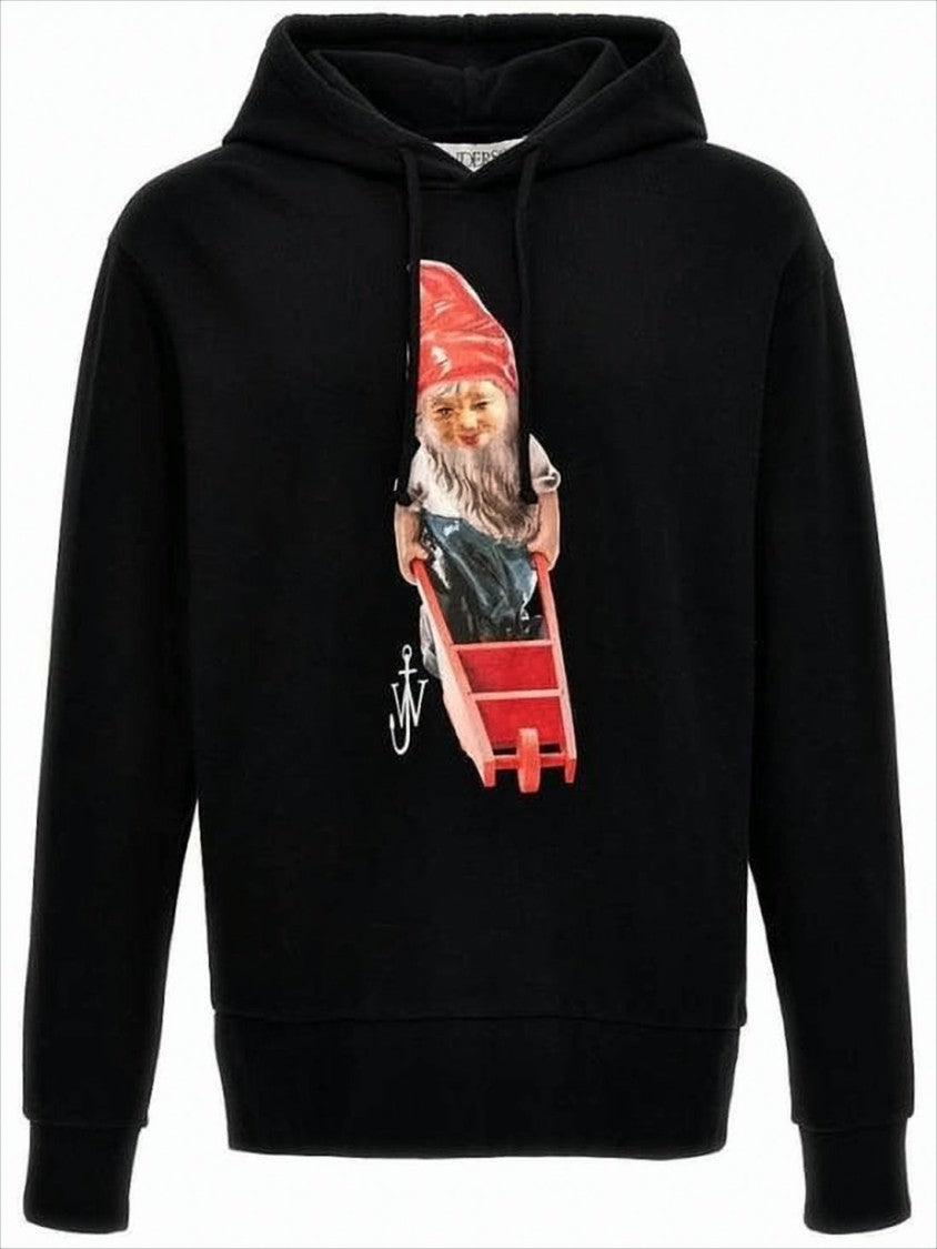 J. W. Anderson Graphic Hooded Sweatshirt With Gnome Motif