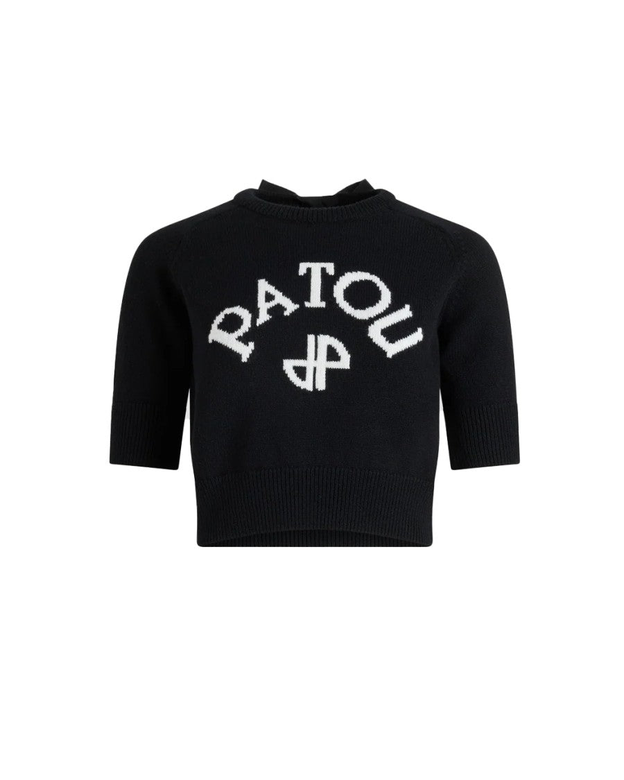 Patou Wool And Cashmere Short-Sleeve Jumper