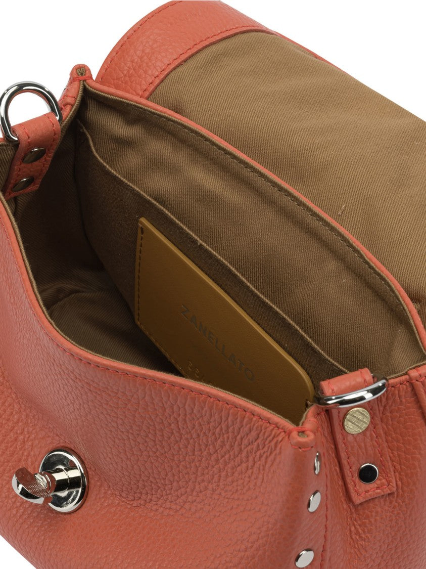 Zanellato Textured Red Leather Handbag