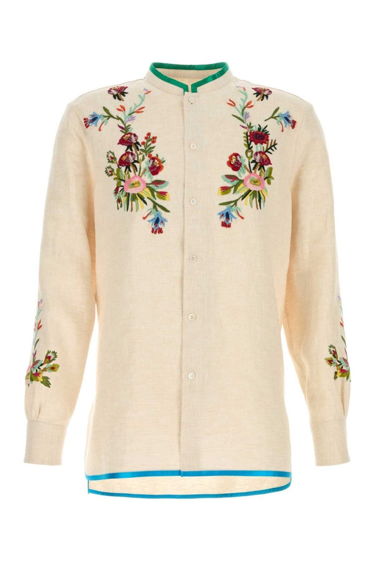 Valentino Garavani Ivory Linen Shirt