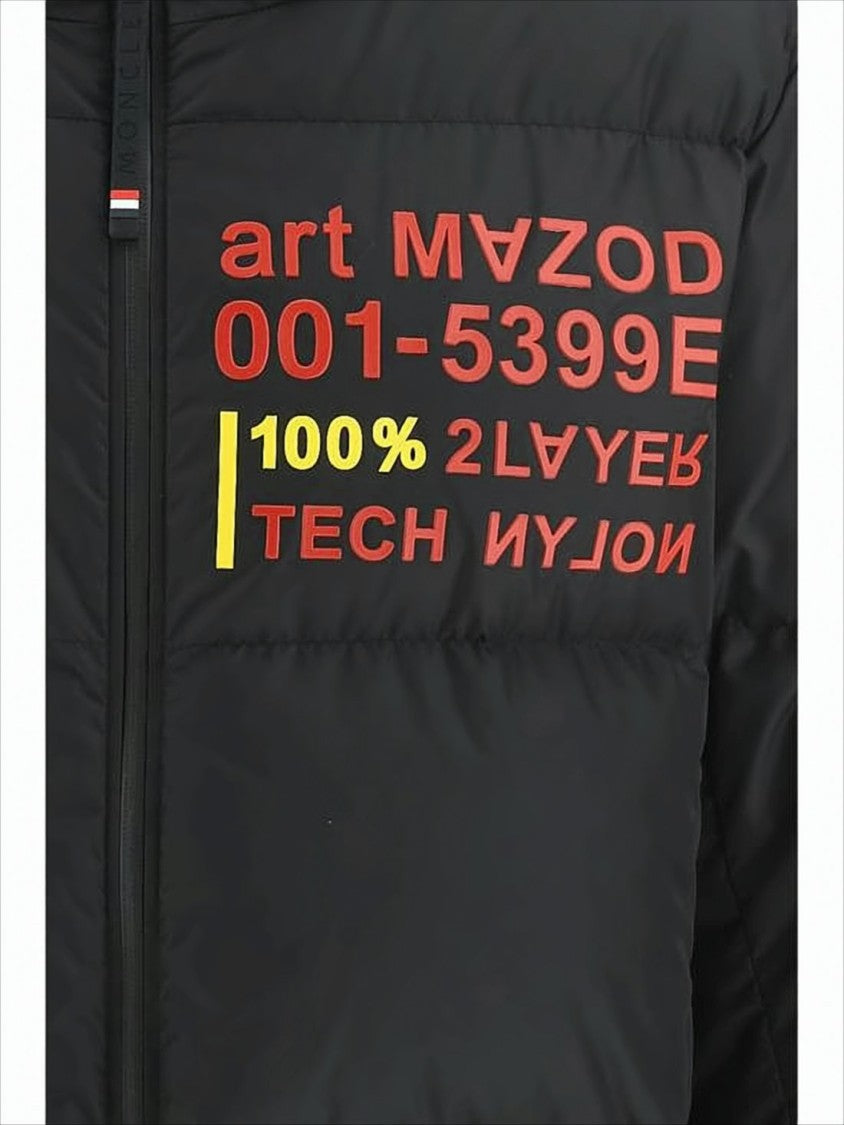 Moncler Quilted Black Short Padded Jacket With Hood