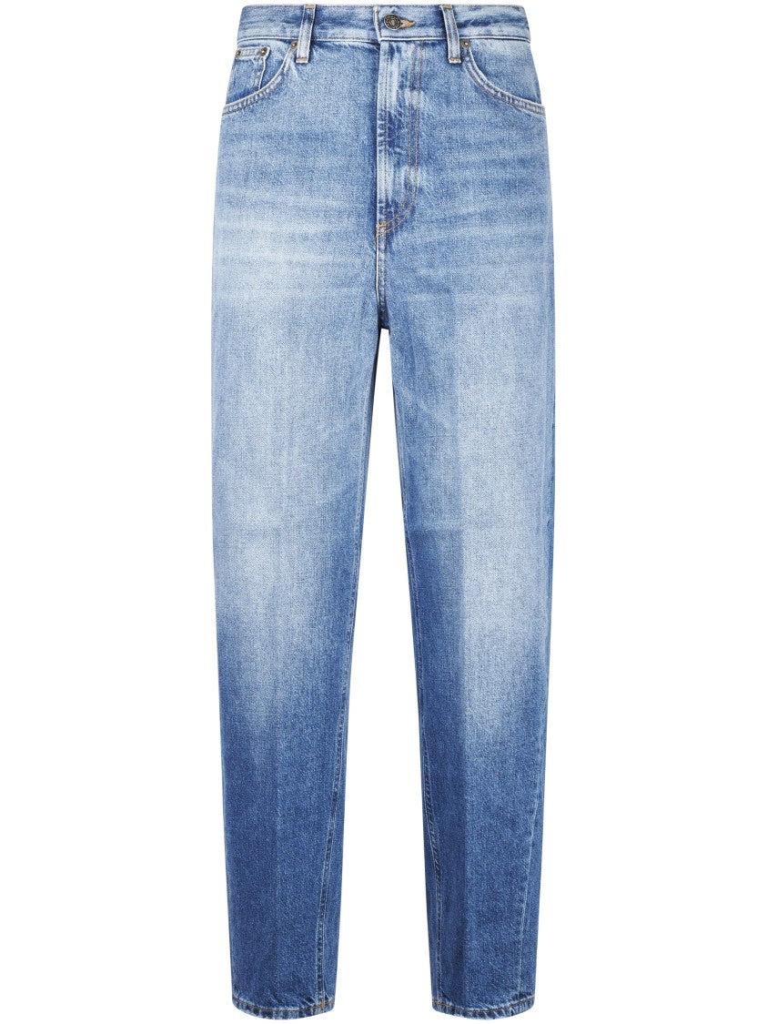 Dondup Loose Fit Denim Trousers With Classic Five-Pocket Design