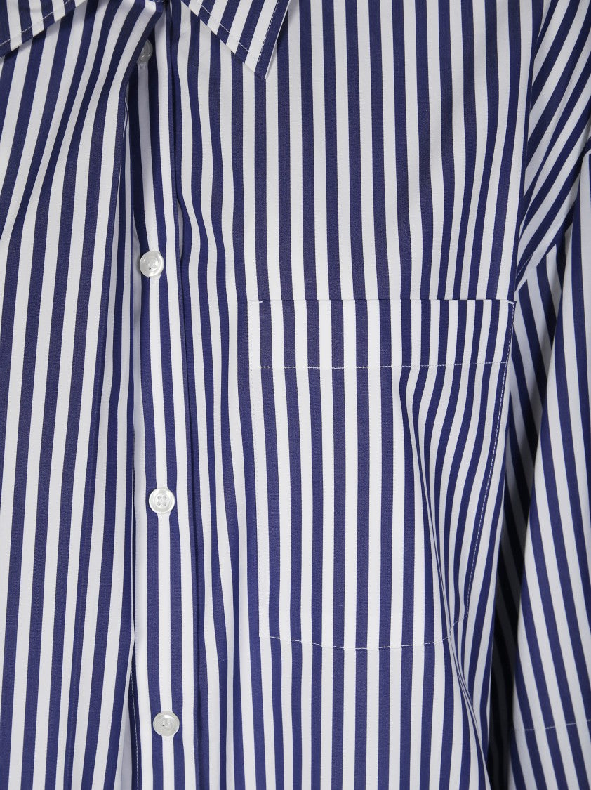 Sportmax Classic Striped Long-Sleeve Shirt With Button-Down Front
