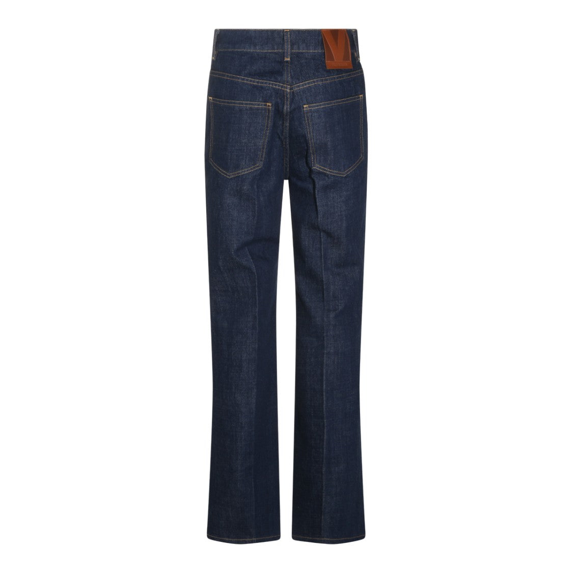 Valentino High-Waisted Straight-Leg Jeans