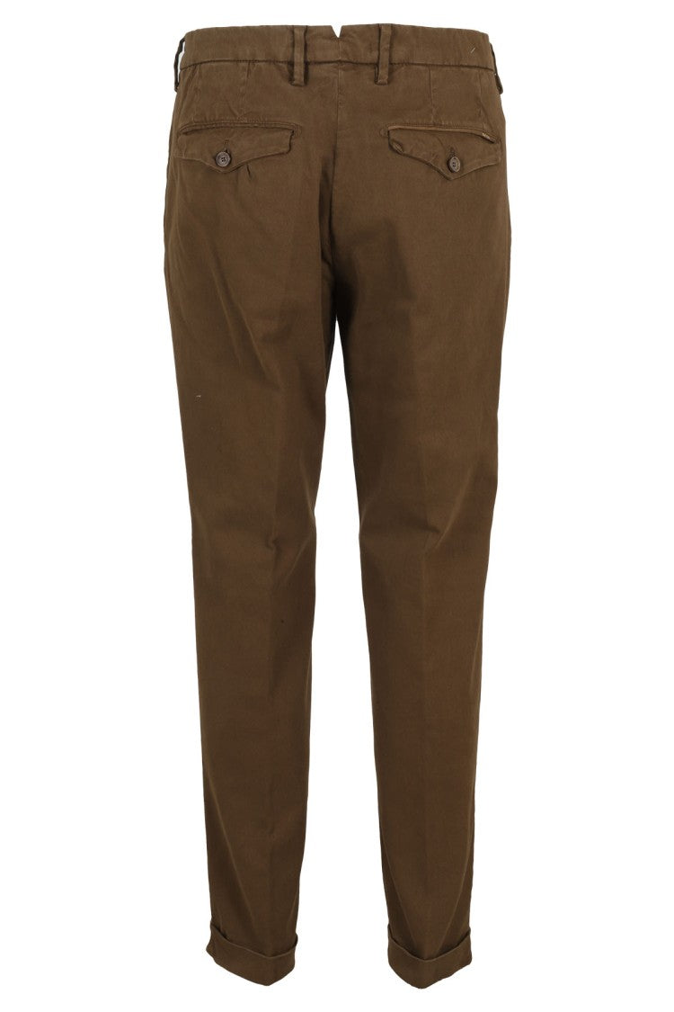 Myths Zeus Classic Brown Cotton Trousers