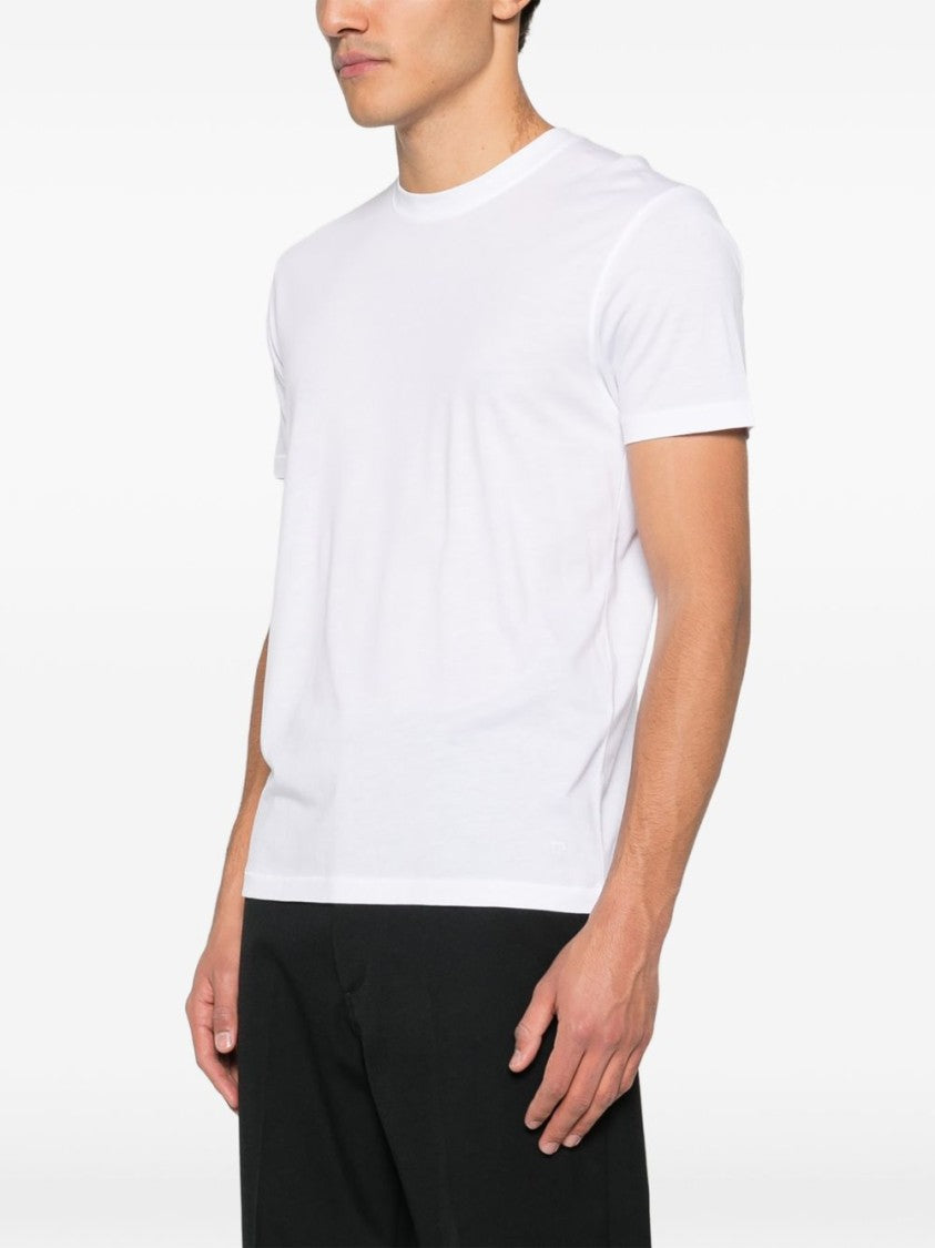 Tom Ford White T-Shirt With Crew Neckline