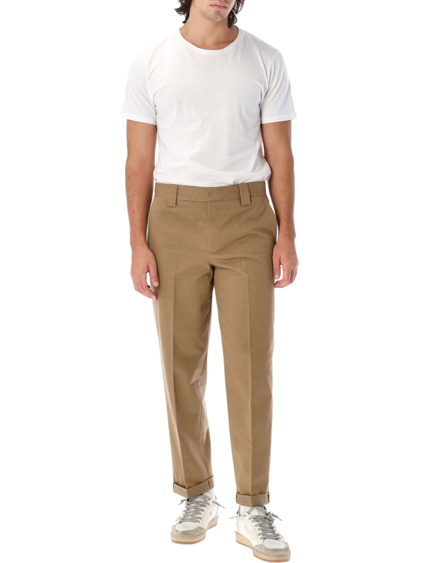 Golden Goose Brown Chino Pants With Straight-Leg Silhouette
