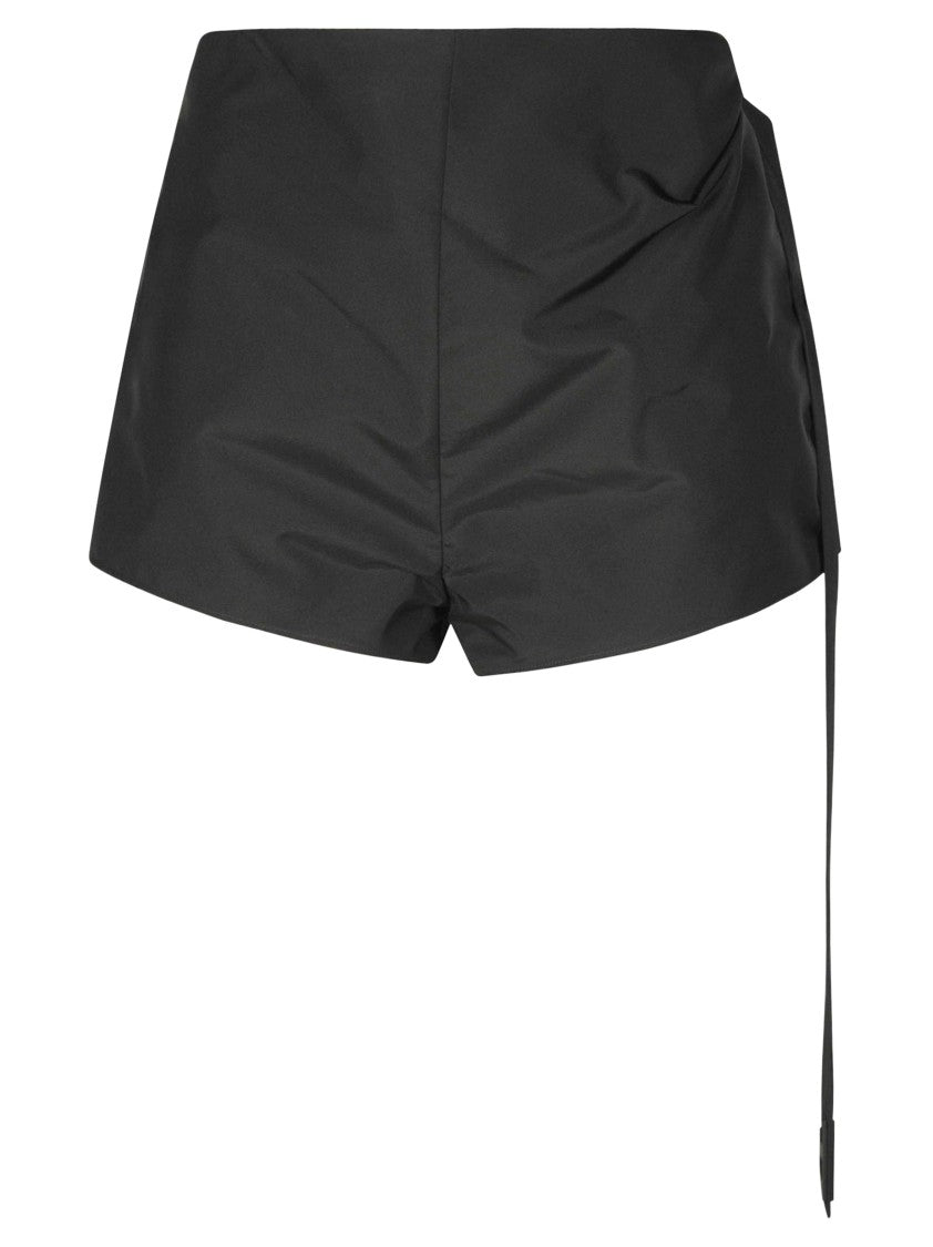 Diesel P-Sarto Black Asymmetrical Tailored Shorts