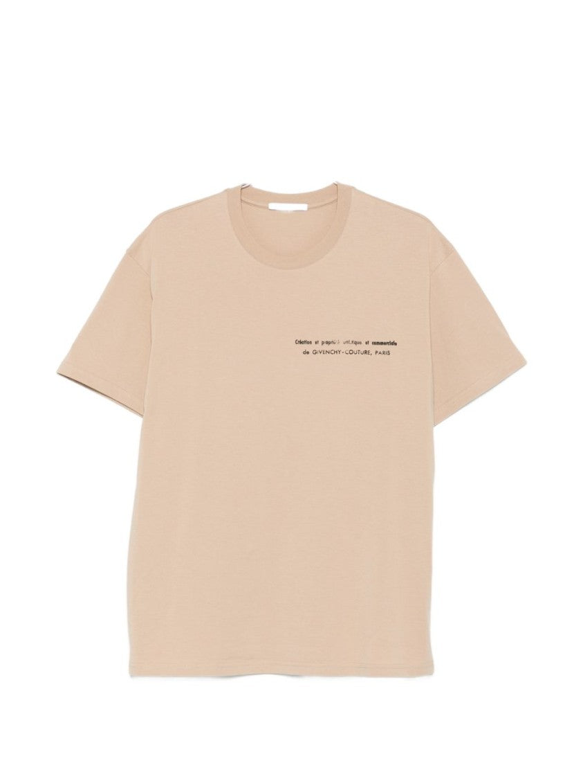 Givenchy Beige Short-Sleeve Cotton Graphic T-Shirt