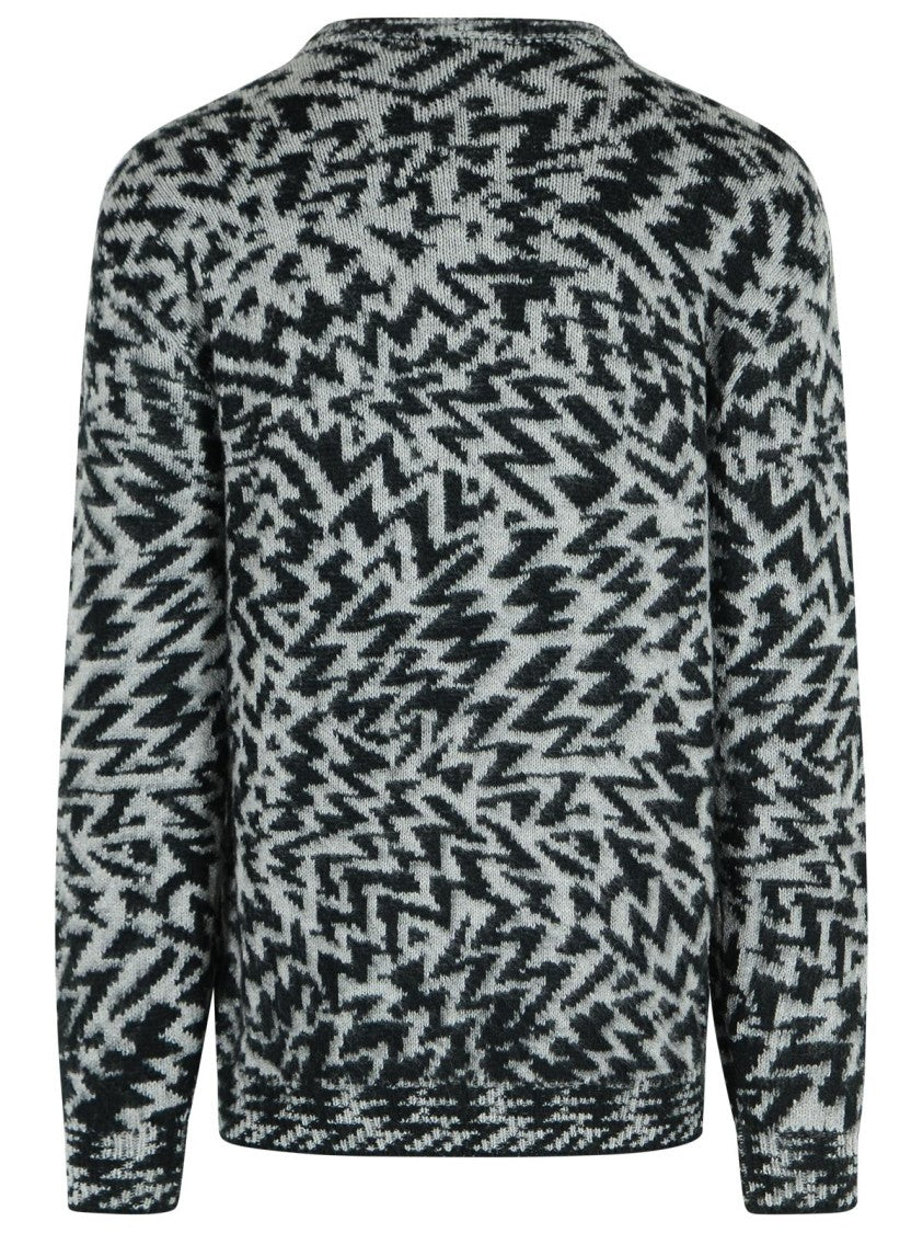 Laneus Two-Tone Wool Blend Sweater