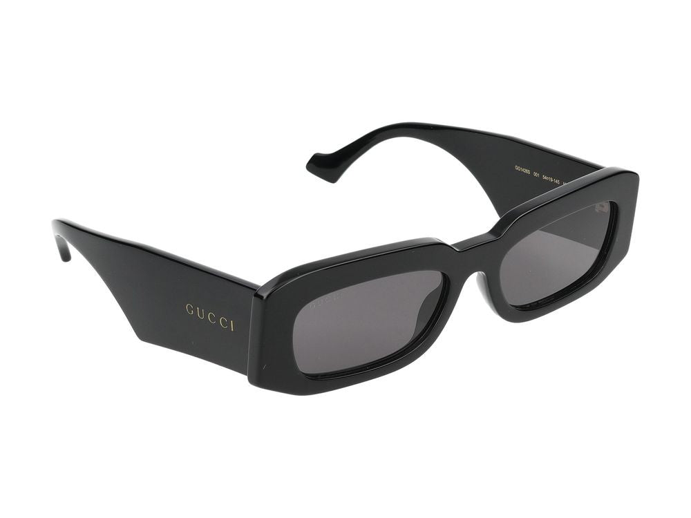 Gucci Black Gg1426s Bold Rectangular Acetate Sunglasses