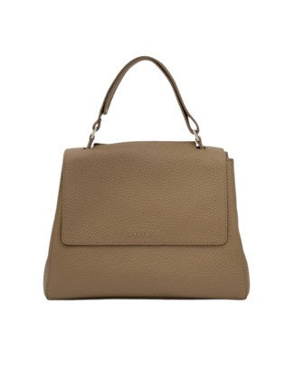 Orciani Kiwi Hammered Leather Handbag