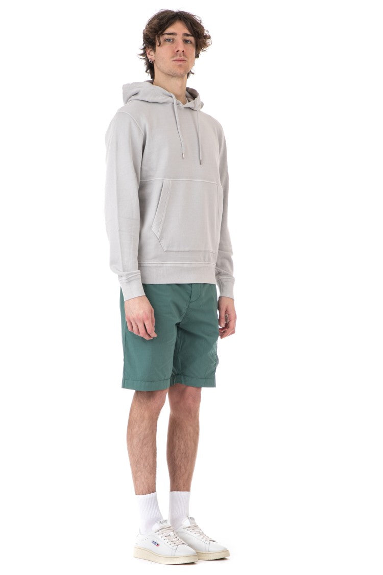 C.P. Company Drawstring Hoodie With Kangaroo Pocket And Ribbed Details