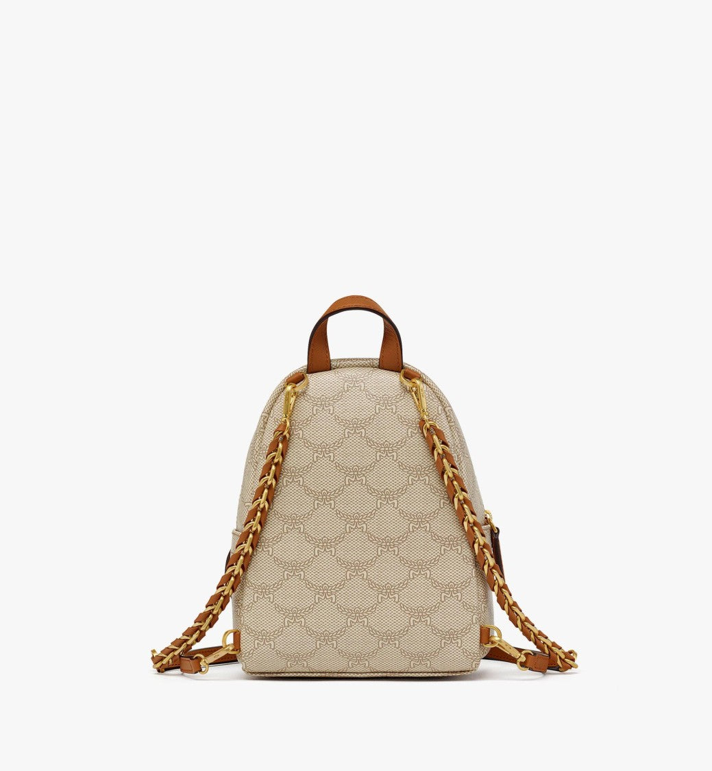Mcm Compact Lauretos Monogram Backpack