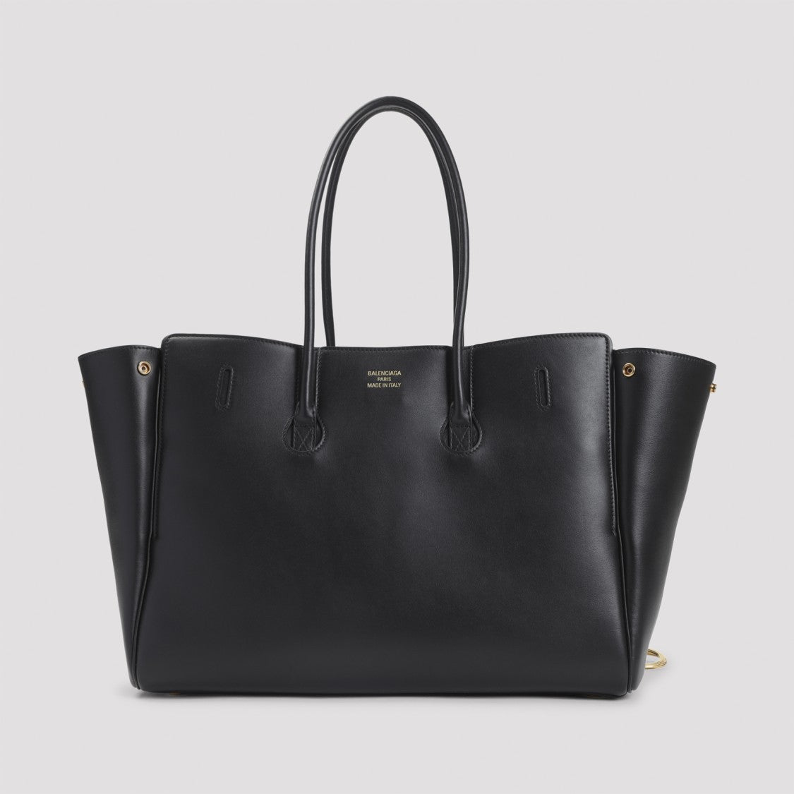 Balenciaga Bel Air Carry M Black Calf Leather Handbag