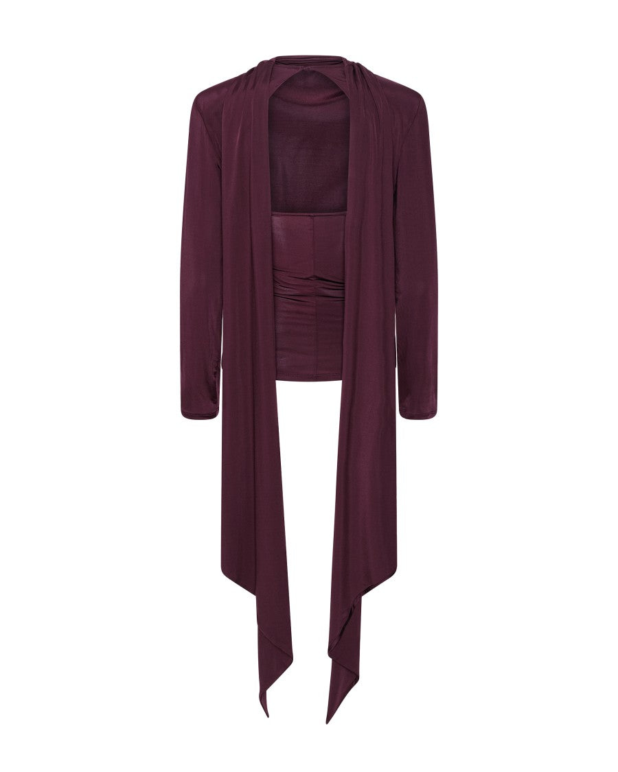 Rotate Winetasting Scarf Detail Viscose Top