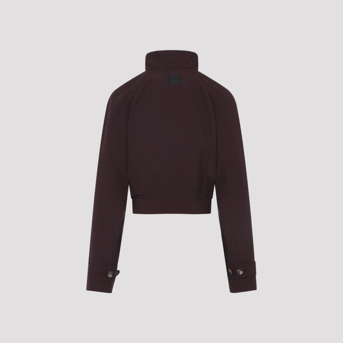 Loewe Short Burgundy Cotton Trench