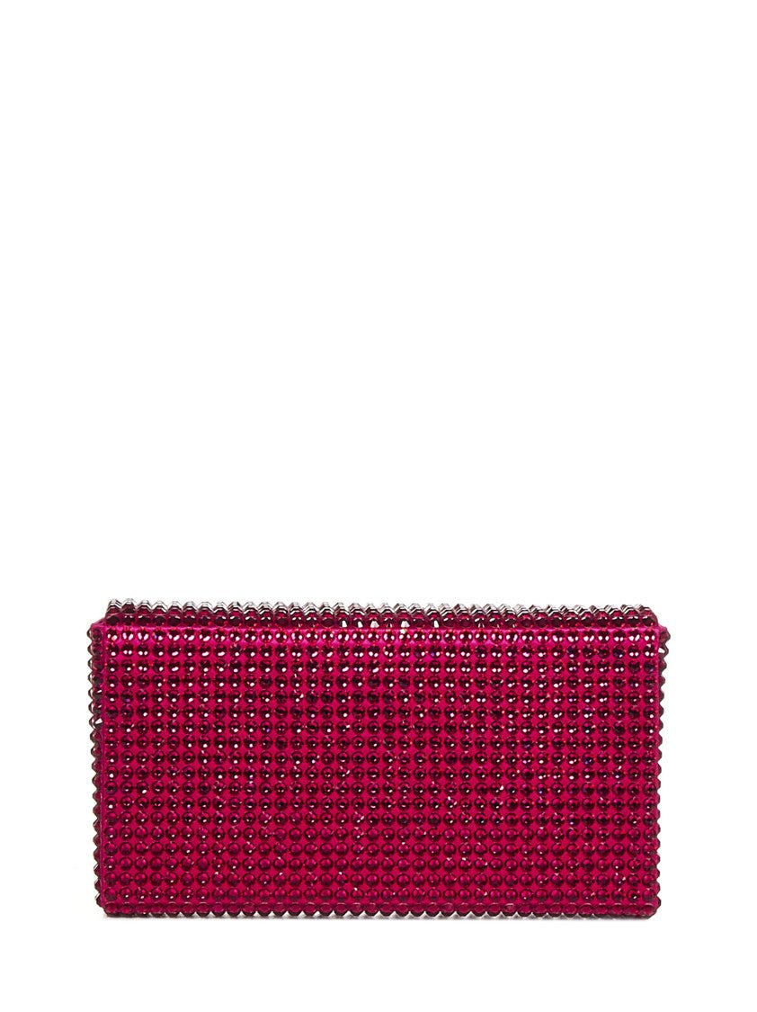 Amina Muaddi Super Amini Paloma Ruby Clutch