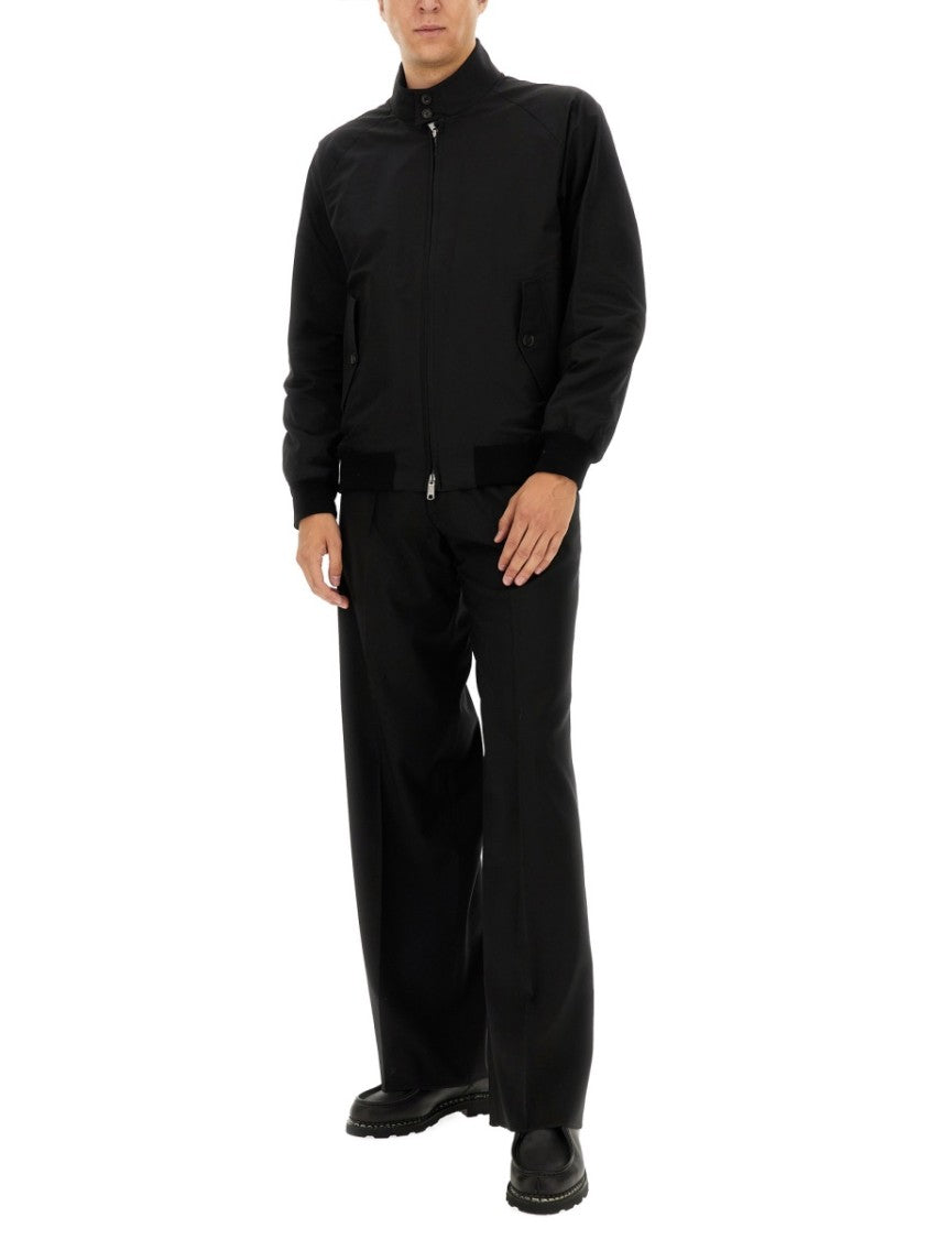 Baracuta Black Classic Harrington Zip Jacket